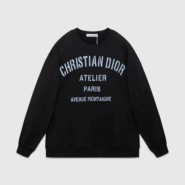 Dior Hoodies & Sweatshirts Crewneck Sweatshirt with Floral Logo or Star Graphic product detail image 4