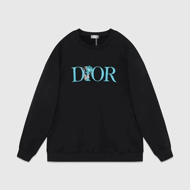 Dior Hoodies & Sweatshirts Crewneck Sweatshirt with Floral Logo or Star Graphic product detail image 2