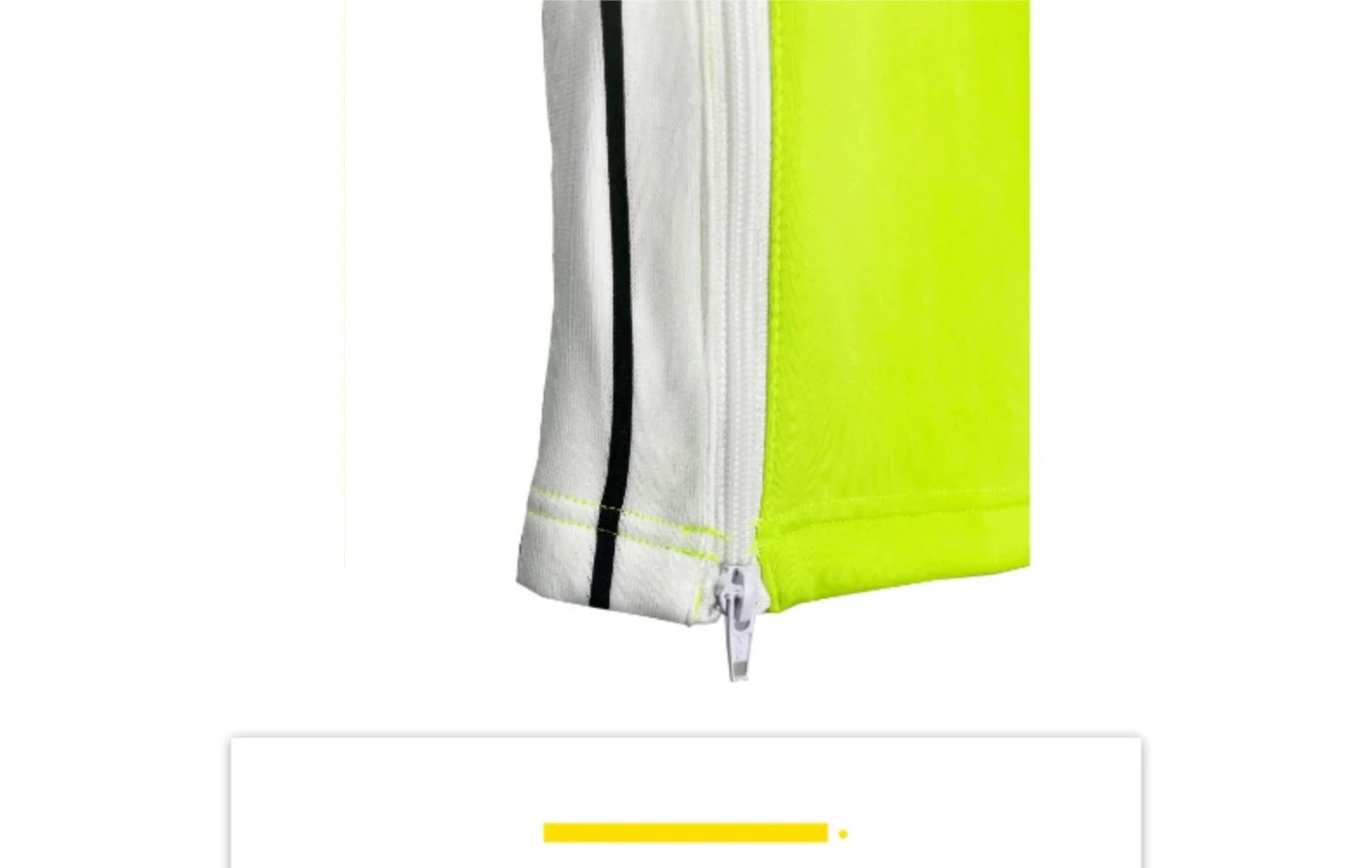 Design Track Pants Yellow with Side Stripes Sweatpants - 12
