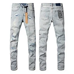 Unbranded Jeans Distressed Slim-Fit product detail image 17