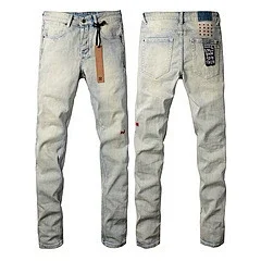 Unbranded Jeans Distressed Slim-Fit product detail image 33