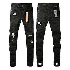 Unbranded Jeans Distressed Slim-Fit product detail image 18