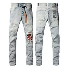 Unbranded Jeans Distressed Slim-Fit product detail image 24
