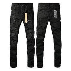 Unbranded Jeans Distressed Slim-Fit product detail image 32
