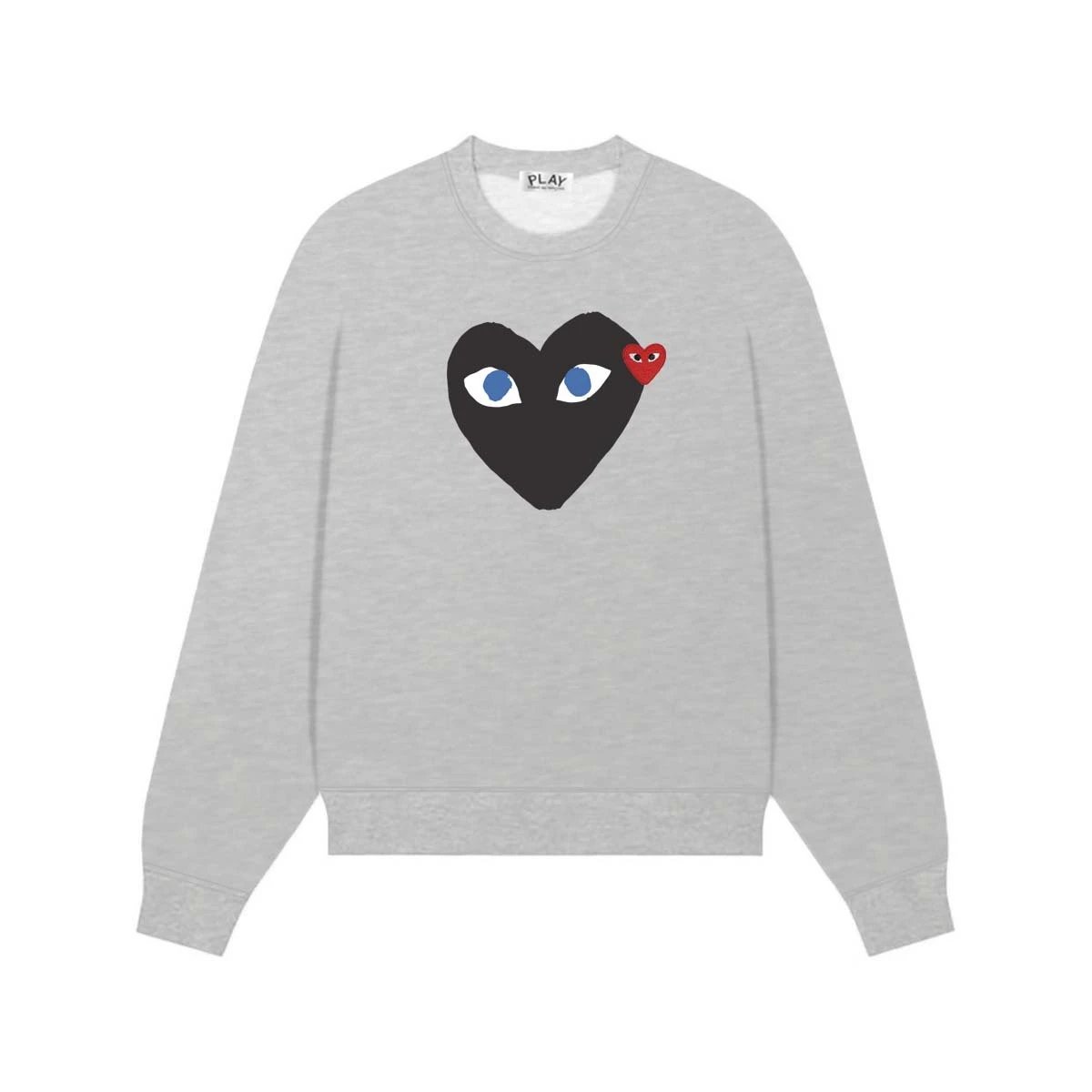 Comme des Garçons Play Logo Print White Sweatshirt Sweater - 4