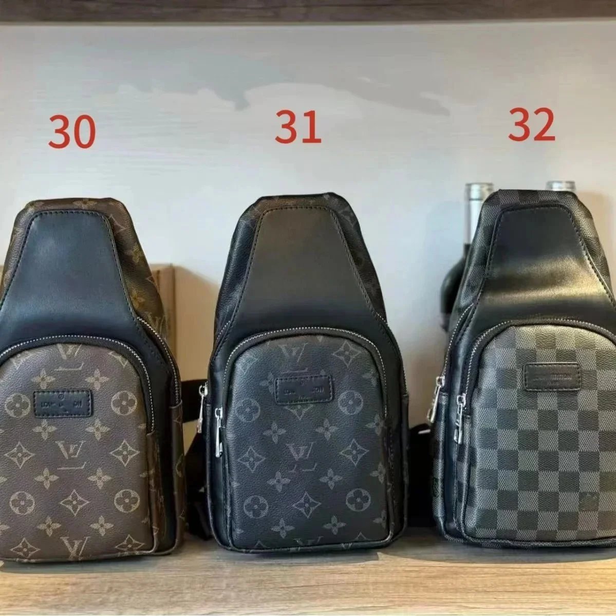 Louis Vuitton Sling Bag Monogram Brown / Monogram Black / Damier Graphite Crossbody Bag