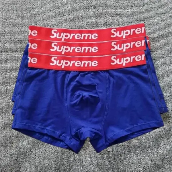 Supreme Box Logo Trunk Briefs Blue - 1
