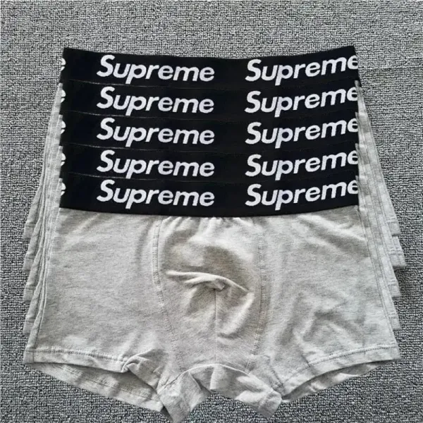 Supreme Box Logo Waistband Boxer Briefs Gray - 1