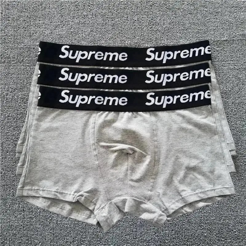 Supreme Box Logo Waistband Boxer Briefs Gray Underwear - 1