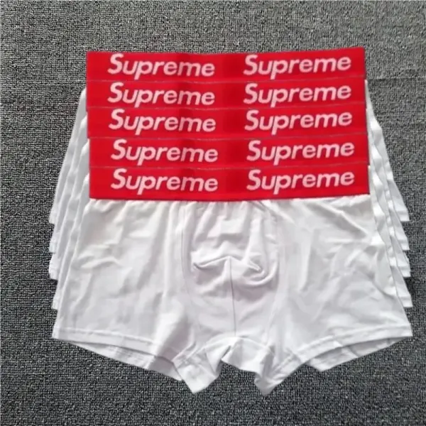 Supreme Box Logo Briefs White Underwear - 1