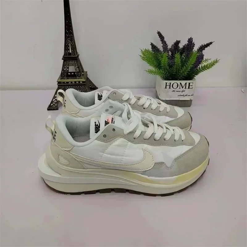 Nike x Sacai VaporWaffle White Pink Black Blue Sneakers - 5