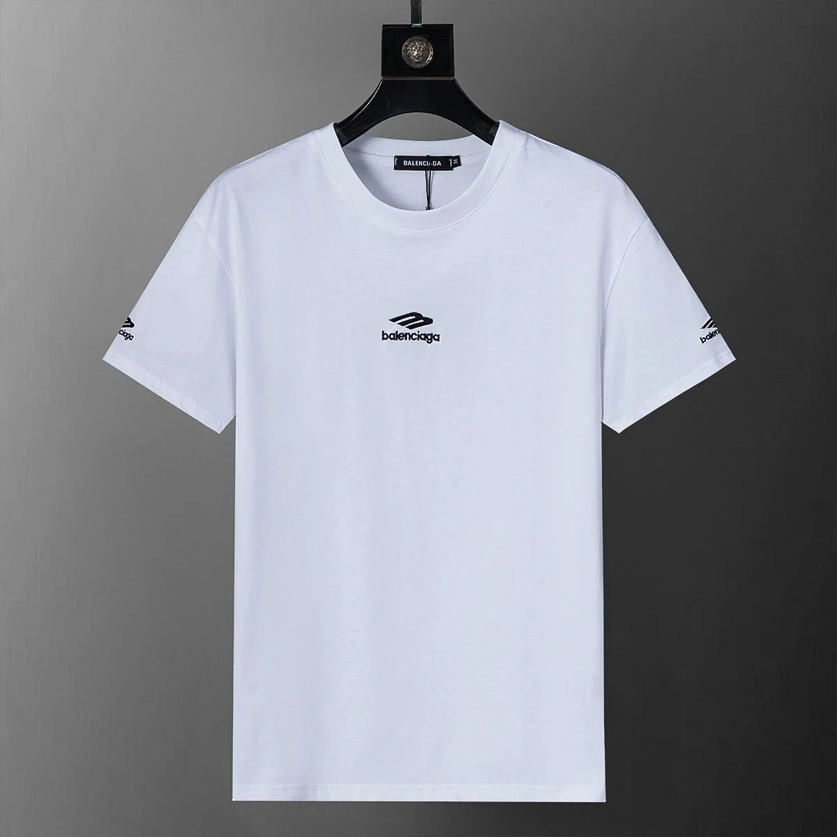 Balenciaga T-Shirts Short-Sleeve Crew-Neck Logo Print image 3