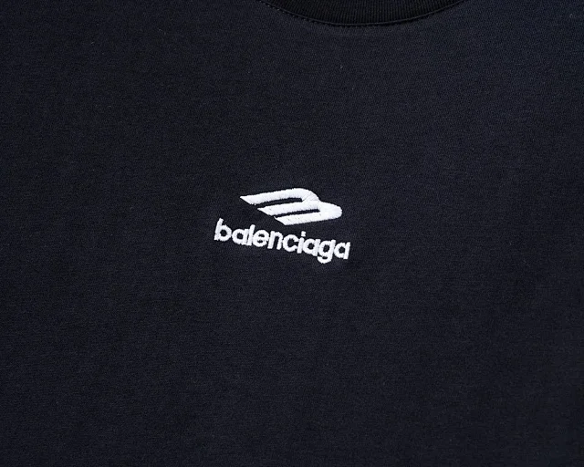 Balenciaga T-Shirts Short-Sleeve Crew-Neck Logo Print product detail image 7