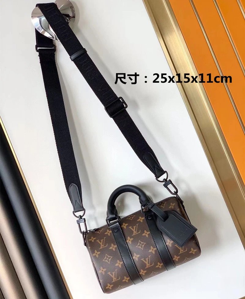 Louis Vuitton Travel Bags Monogram Barrel Bag with Shoulder Strap — 4