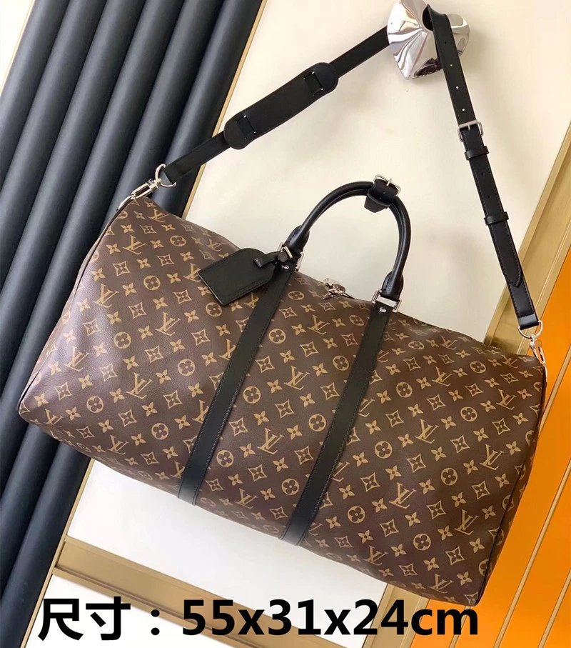 Louis Vuitton Travel Bags Monogram Barrel Bag with Shoulder Strap — 14