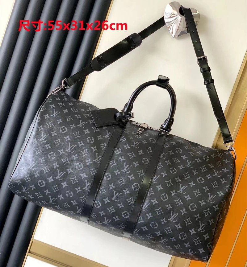 Louis Vuitton Travel Bags Monogram Barrel Bag with Shoulder Strap — 17