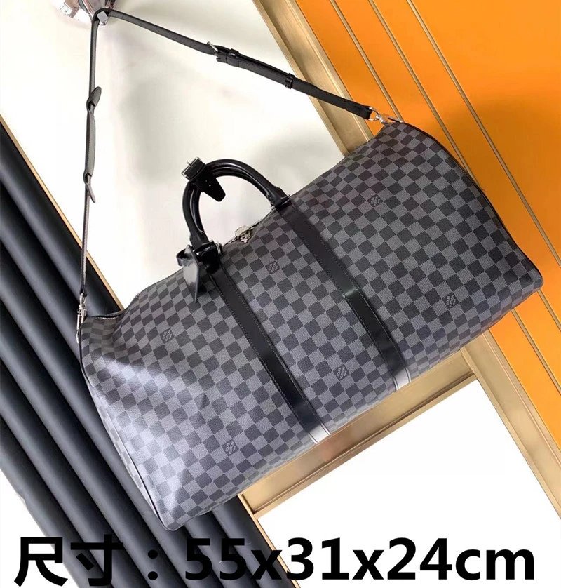 Louis Vuitton Travel Bags Monogram Barrel Bag with Shoulder Strap — 20