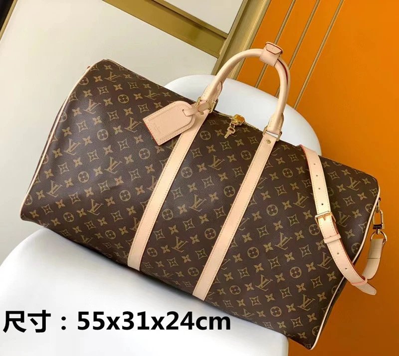 Louis Vuitton Travel Bags Monogram Barrel Bag with Shoulder Strap — 29