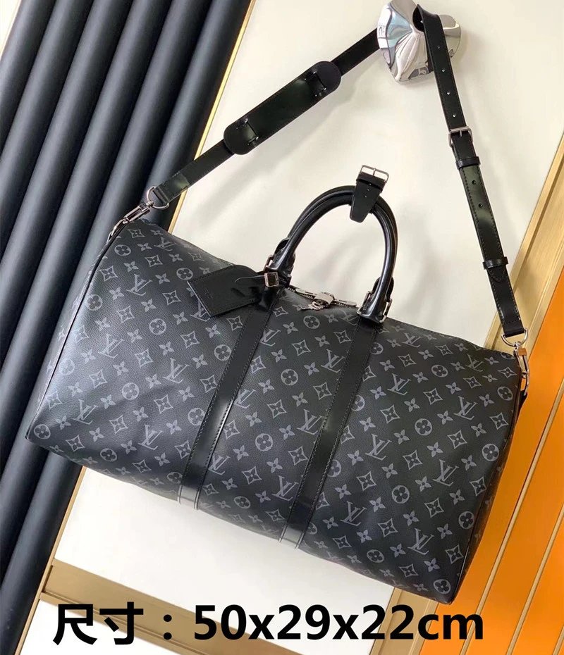 Louis Vuitton Travel Bags Monogram Barrel Bag with Shoulder Strap — 16