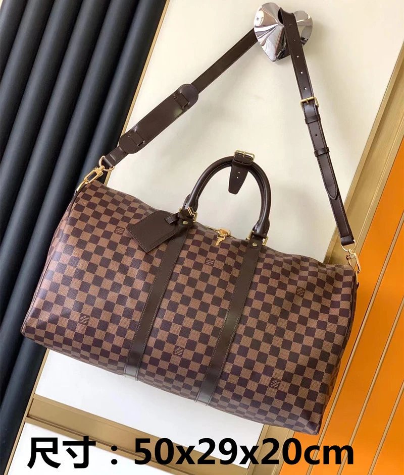 Louis Vuitton Travel Bags Monogram Barrel Bag with Shoulder Strap — 22