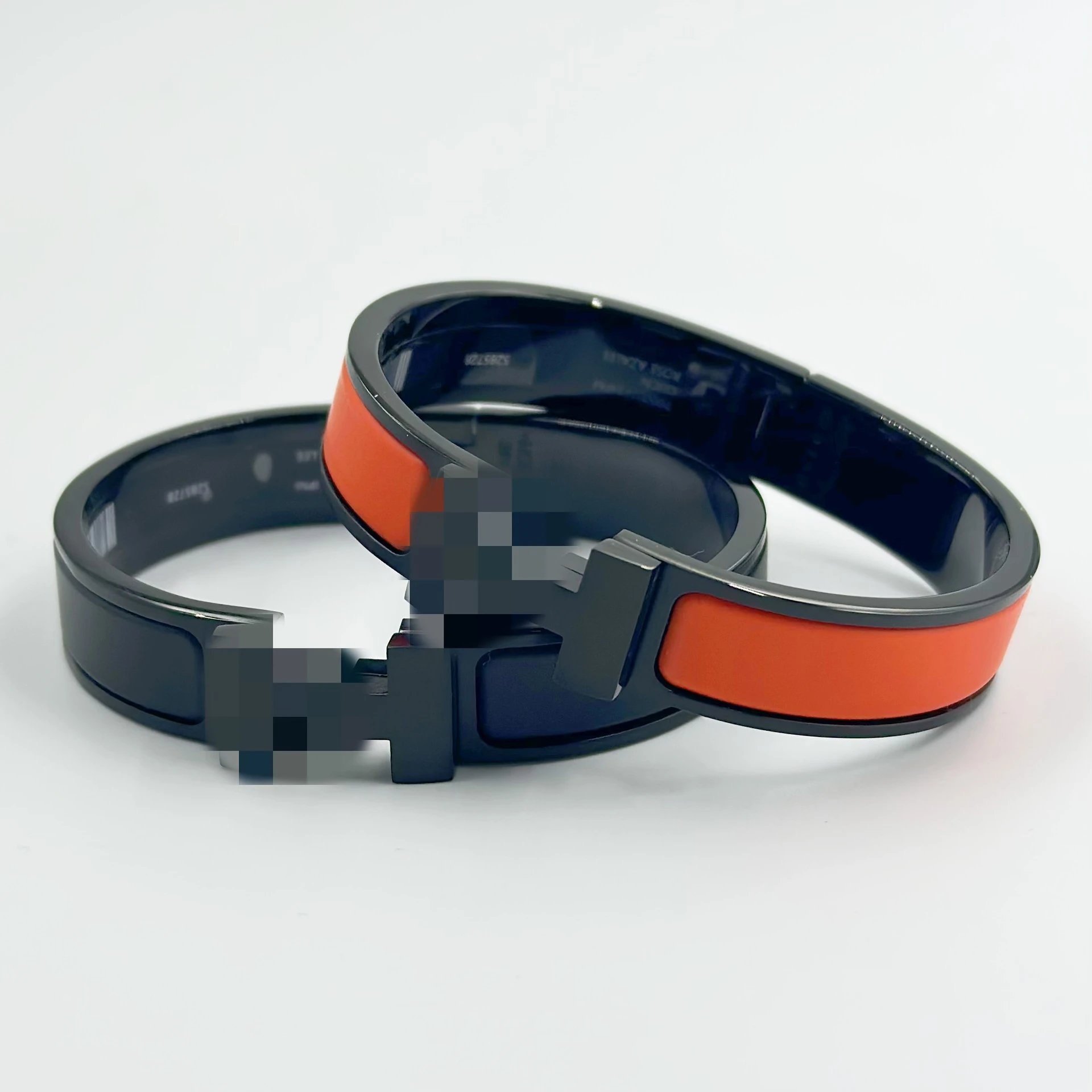 Hermès Clic H Bracelet White Ceramic and Palladium-Plated Stainless Steel Jewelry - 13