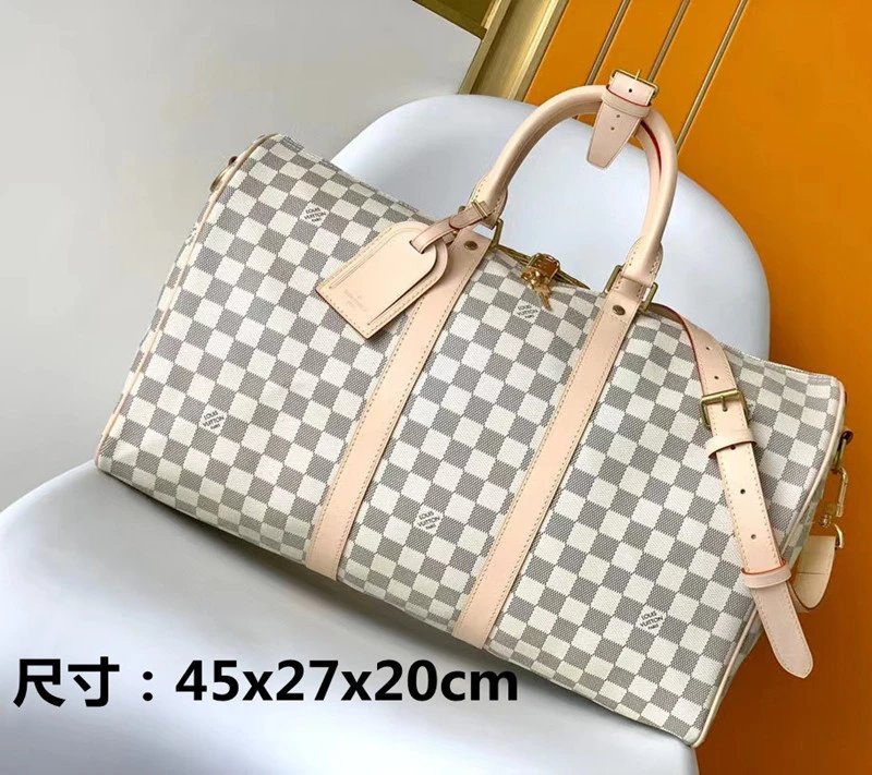 Louis Vuitton Travel Bags Monogram Barrel Bag with Shoulder Strap — 24
