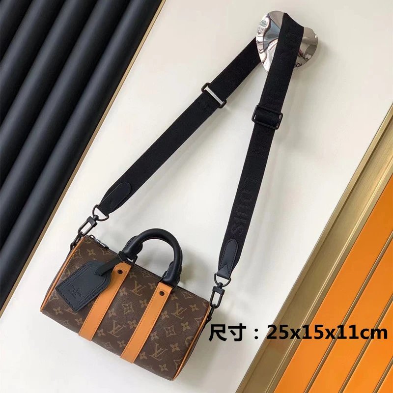 Louis Vuitton Travel Bags Monogram Barrel Bag with Shoulder Strap — 5