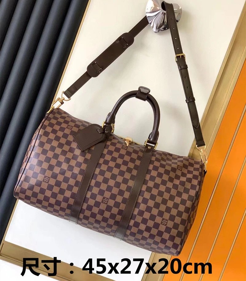 Louis Vuitton Travel Bags Monogram Barrel Bag with Shoulder Strap — 21