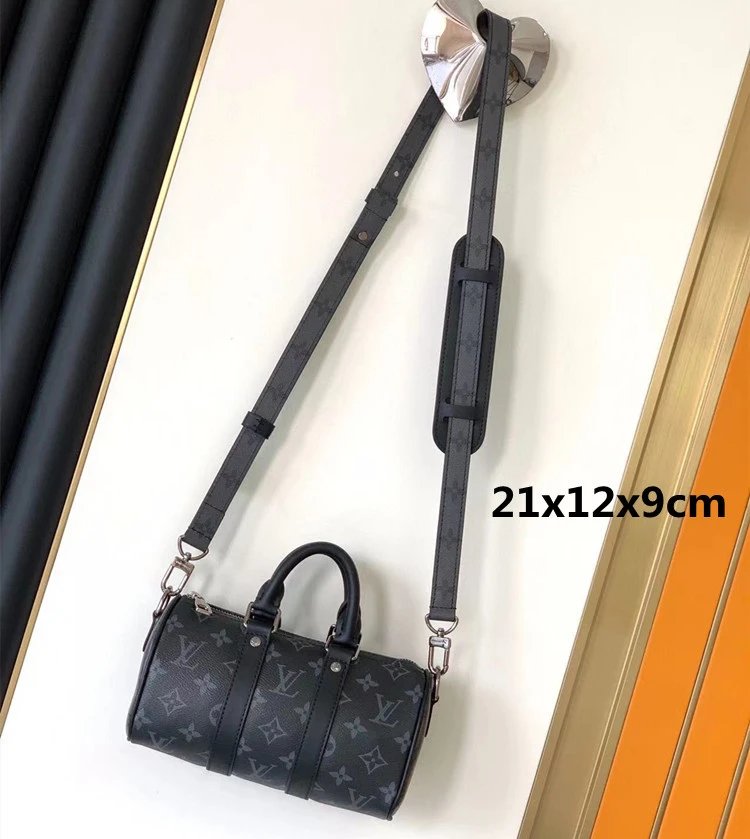 Louis Vuitton Travel Bags Monogram Barrel Bag with Shoulder Strap — 2