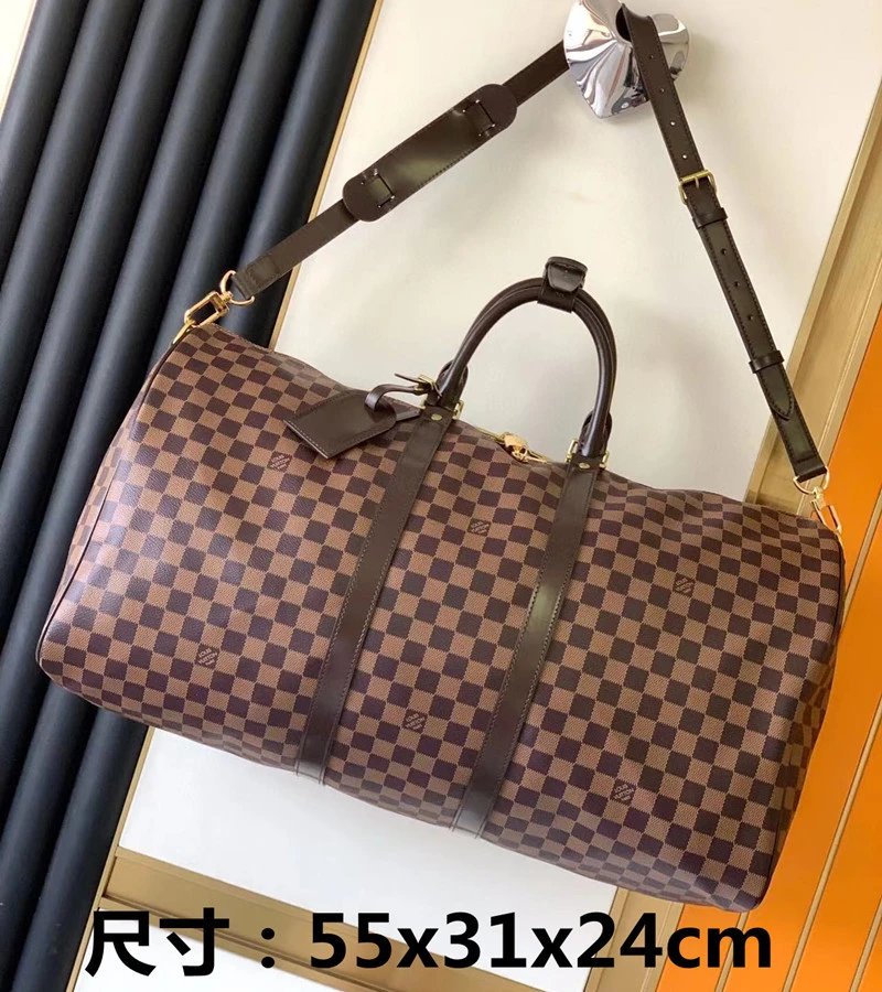 Louis Vuitton Travel Bags Monogram Barrel Bag with Shoulder Strap — 23