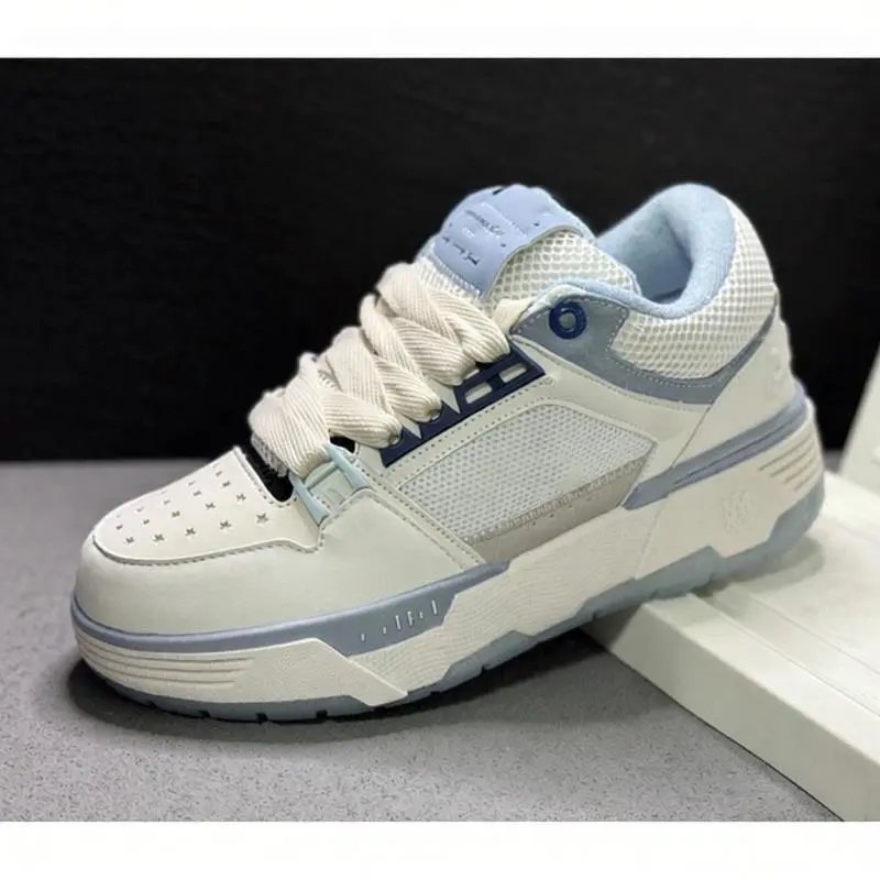 A-M Sport Casual Shoe White Light Blue Mesh Sneakers