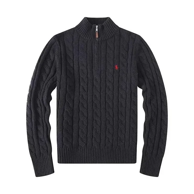 Polo Ralph Lauren Knitwear Cable-Knit Quarter-Zip Sweater product detail image 8