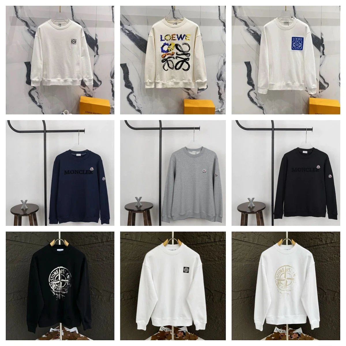 Loewe Anagram Embroidered Hoodie Gray product detail 3 in Litbuy spreadsheet finds