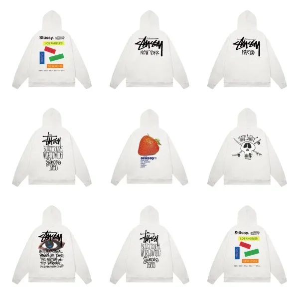 Stüssy x International Design Group City Patch Hoodie Navy - 3