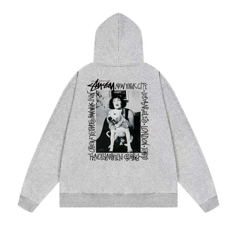 Stüssy x Unknown Artist Photo Print Heather Gray Hoodie