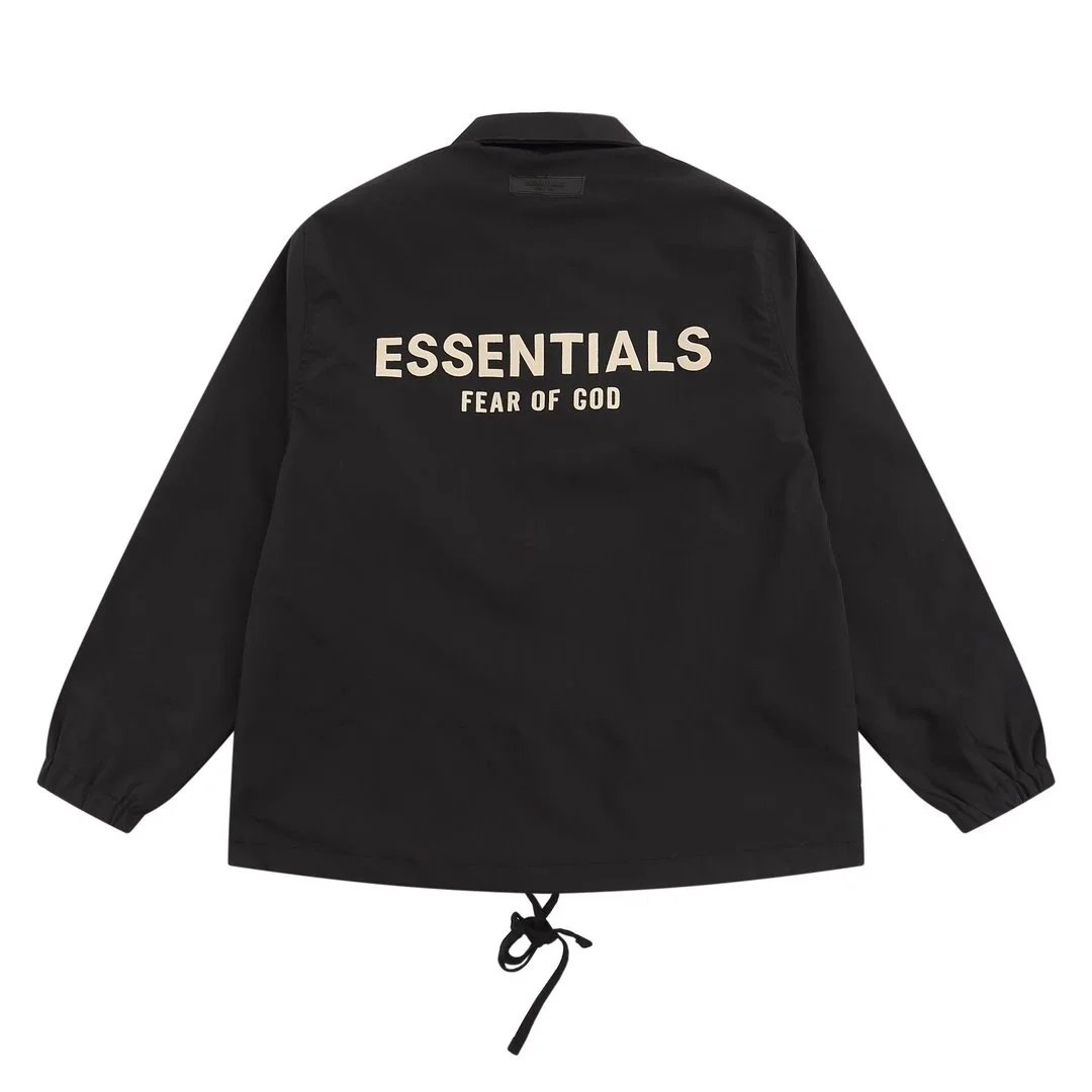 Fear of God Essentials Coach Jacket Beige Outerwear - 6