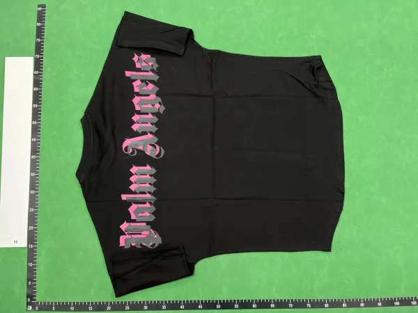 Palm Angels Arch Logo Oversized T-Shirt Black - 9