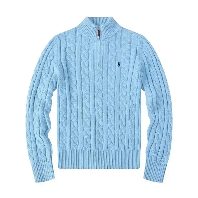 Polo Ralph Lauren Knitwear Cable-Knit Quarter-Zip Sweater product detail image 9