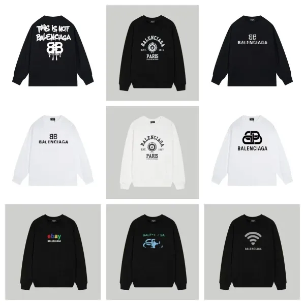 Balenciaga Wifi Heart Sweatshirt White Hoodie - 3