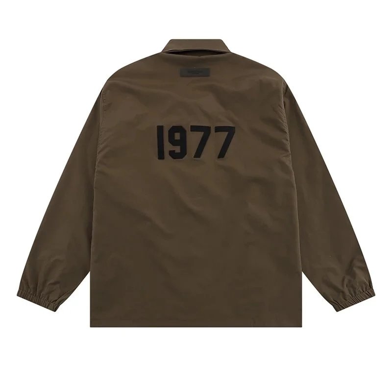 Fear of God Essentials Coach Jacket Beige Outerwear - 4