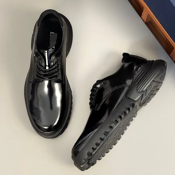 Dior B23 Oblique Print Patent Leather Chunky Sneakers - 15