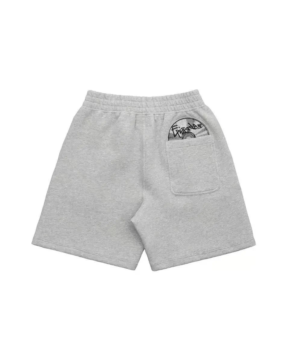 Light Gray Embroidered Shorts