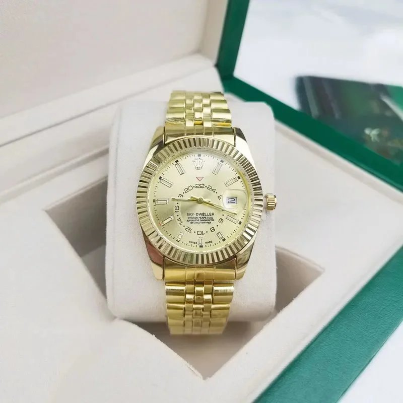 日志天行者 金色表带金面