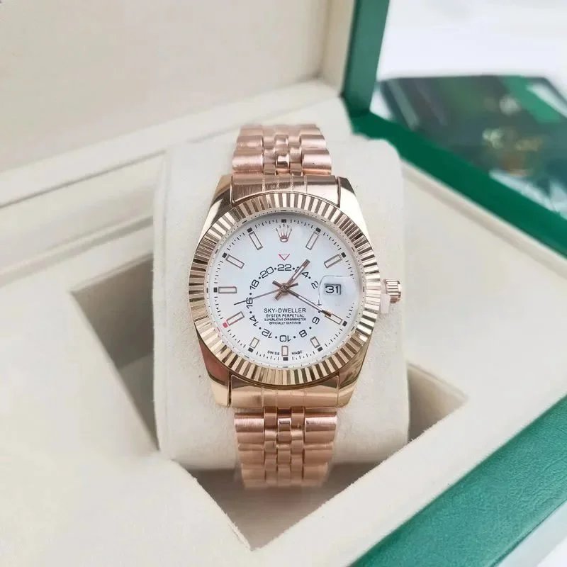 日志天行者 玫瑰金白