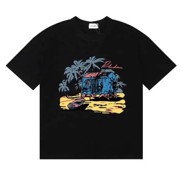 Rhude Island Cabin Scenery Short-Sleeve - rep Rhude