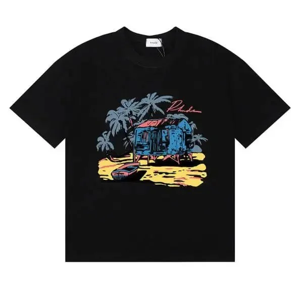 Rhude Island Cabin Scenery Short-Sleeve