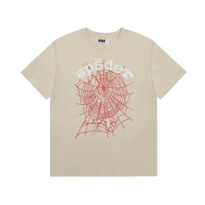 Sp5der, Spiderweb Print Short-Sleeve T-Shirt