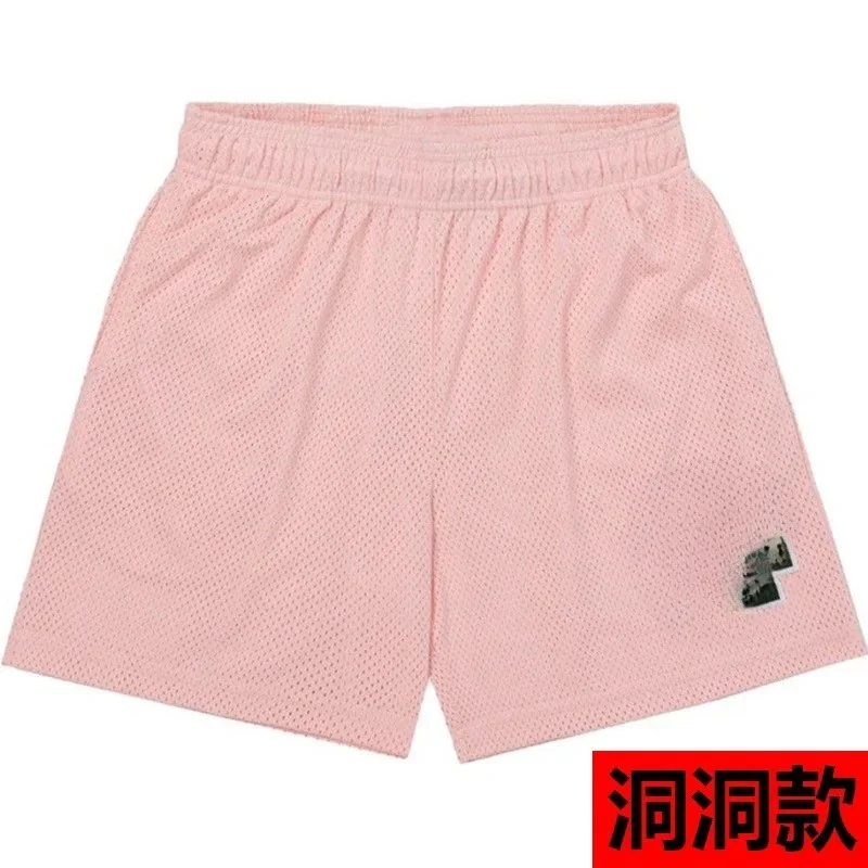 Represent Baby Pink Mesh Basketball Shorts - rep Represent