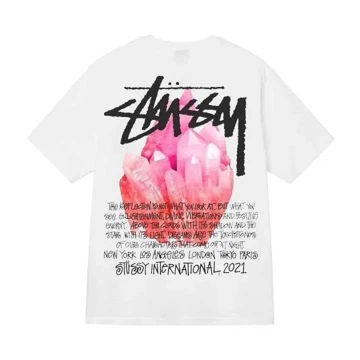 Stüssy Crystal-Print Short-Sleeve T-Shirt