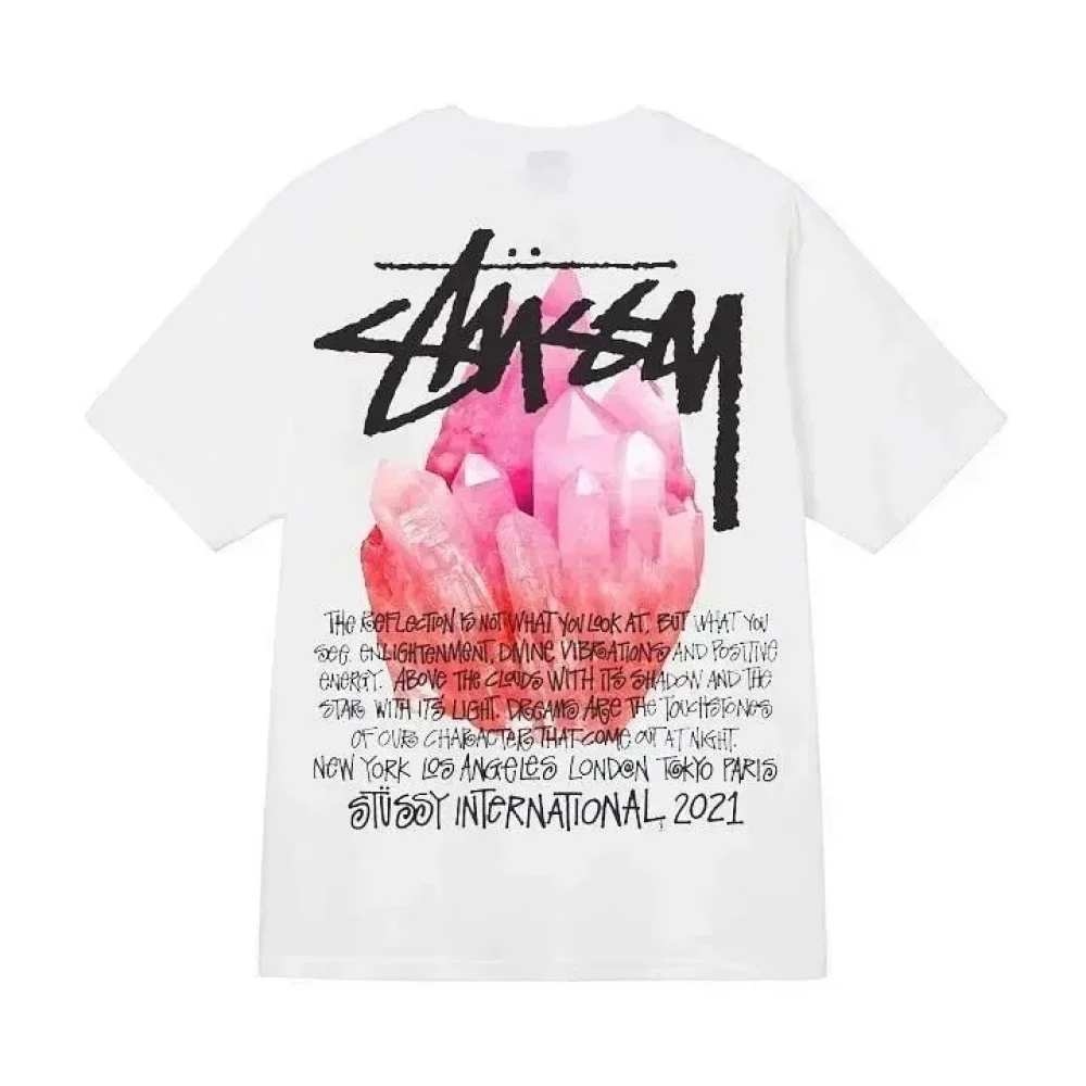 Stüssy Crystal-Print Short-Sleeve T-Shirt